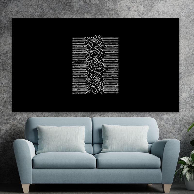 Πίνακας σε καμβά Joy Division Unknown Pleasures 